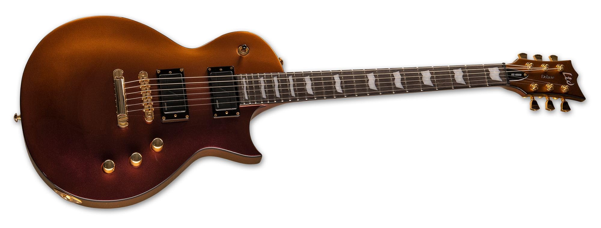 Amazon.com: ESP LTD EC-1000 Electric Guitar - Gold Andromeda